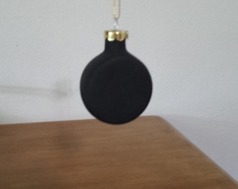 Ceramic Hockey Puck Ornament (#505)