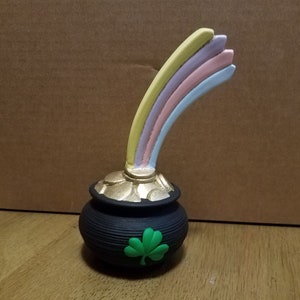 Ceramic Pot of Gold with Rainbow (#1255)