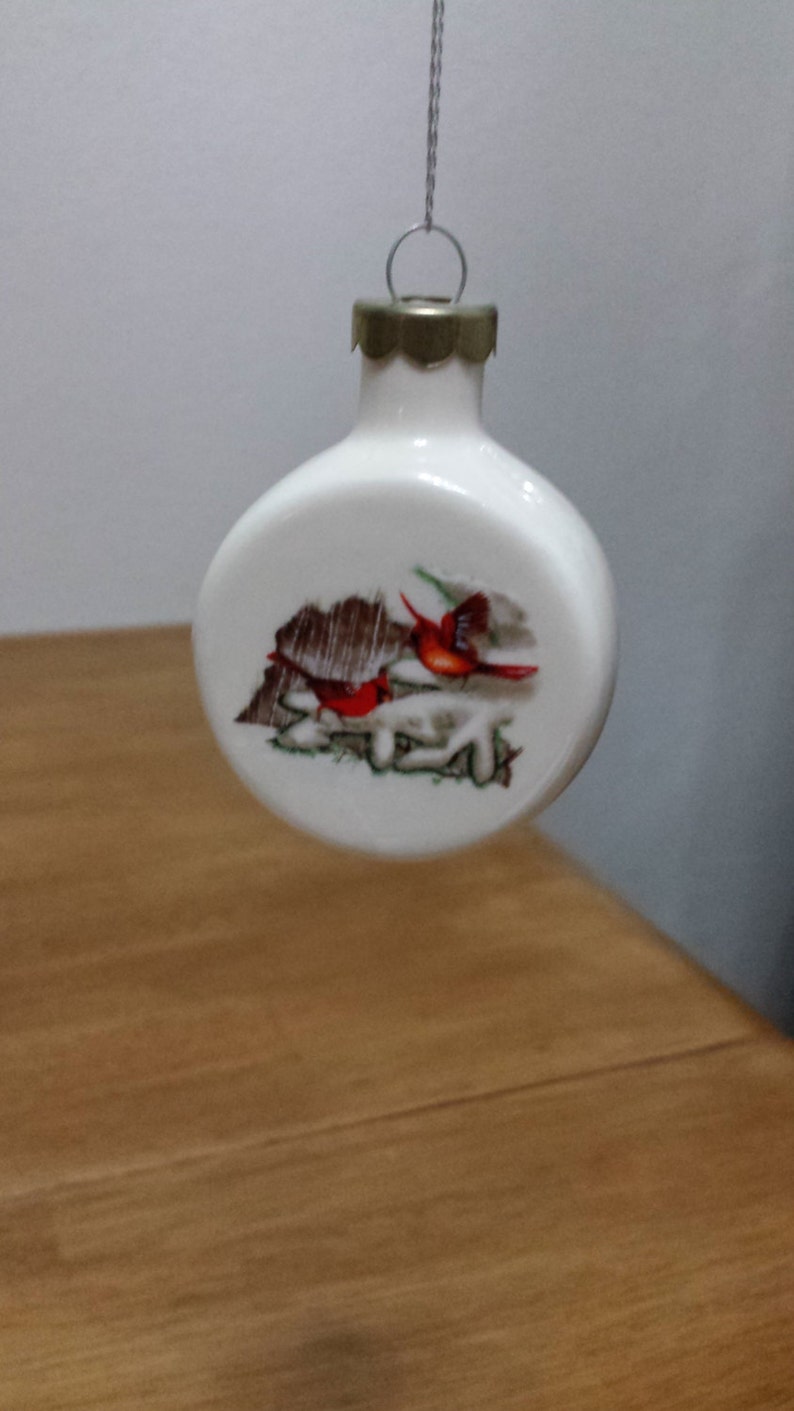Ceramic Glazed Cardinal Ornament 929 Fired Decal of Etsy
