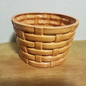 Ceramic Basket Pot (#97)