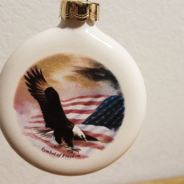 Ceramic Symbol of Freedom Ornament Decal fired on both sides (#938)