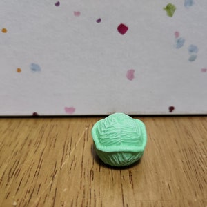 Ceramic Small Cabbage Figurine (New Leaf Green)(#1269)