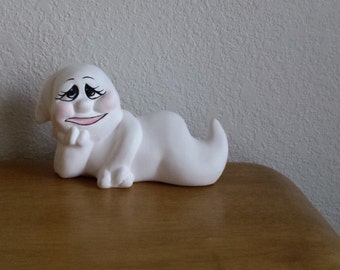 Ceramic Ghost Laying down on his side (#688)