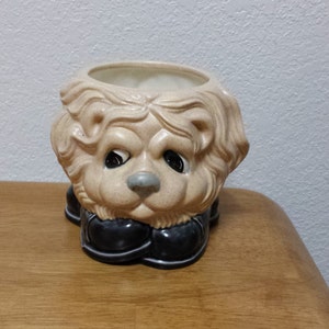 Ceramic Lion Glazed Pot (#5)