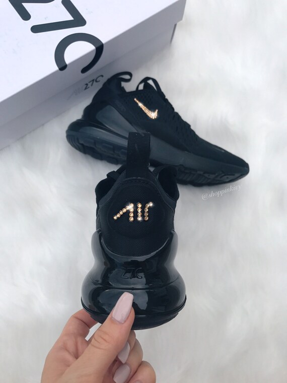 Swarovski Nike Air Max 270 zapatos blinged hacia fuera con El Best Seller Nike Air Max 270 Rosas Blancas Zapatillas