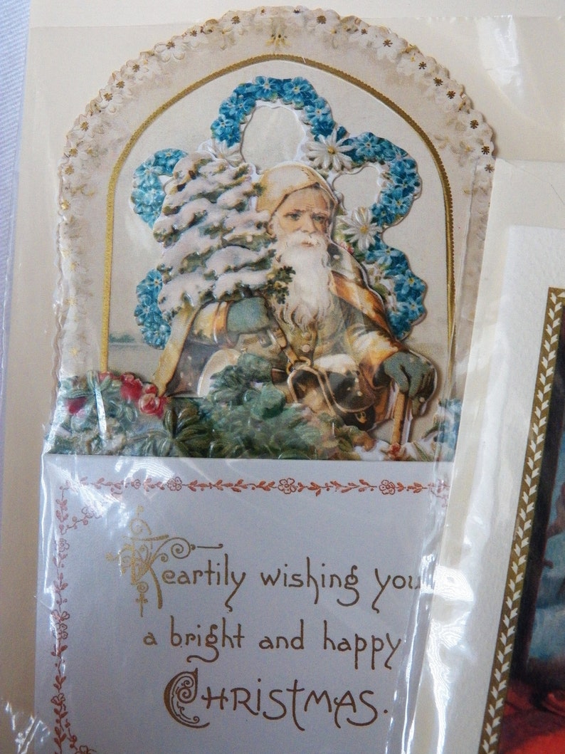 Lot E Lot of 3 Vintage Hallmark Christmas Cards
