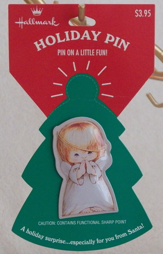Vintage Hallmark Angel Pin XLP3517 Gem