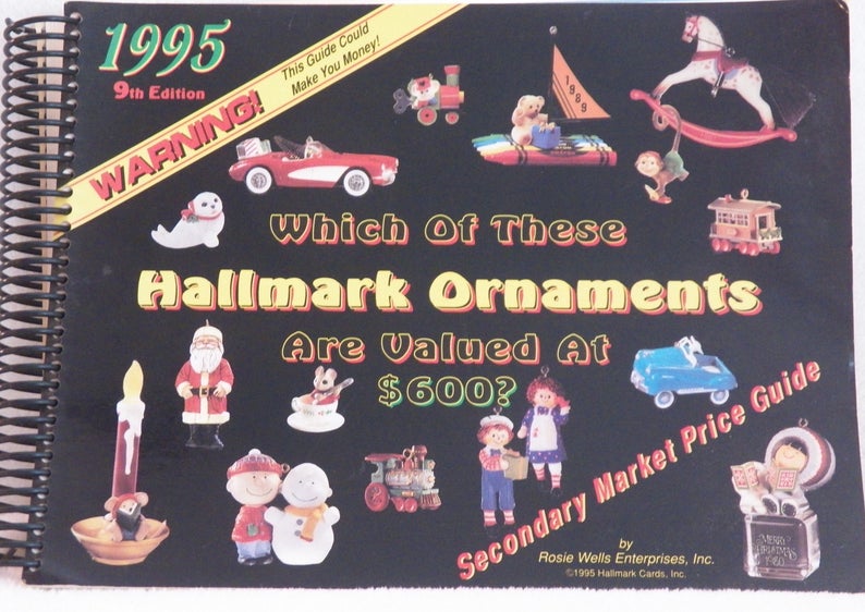 Vintage 1995 Hallmark Ornaments Price Guide 9th Edition image 1
