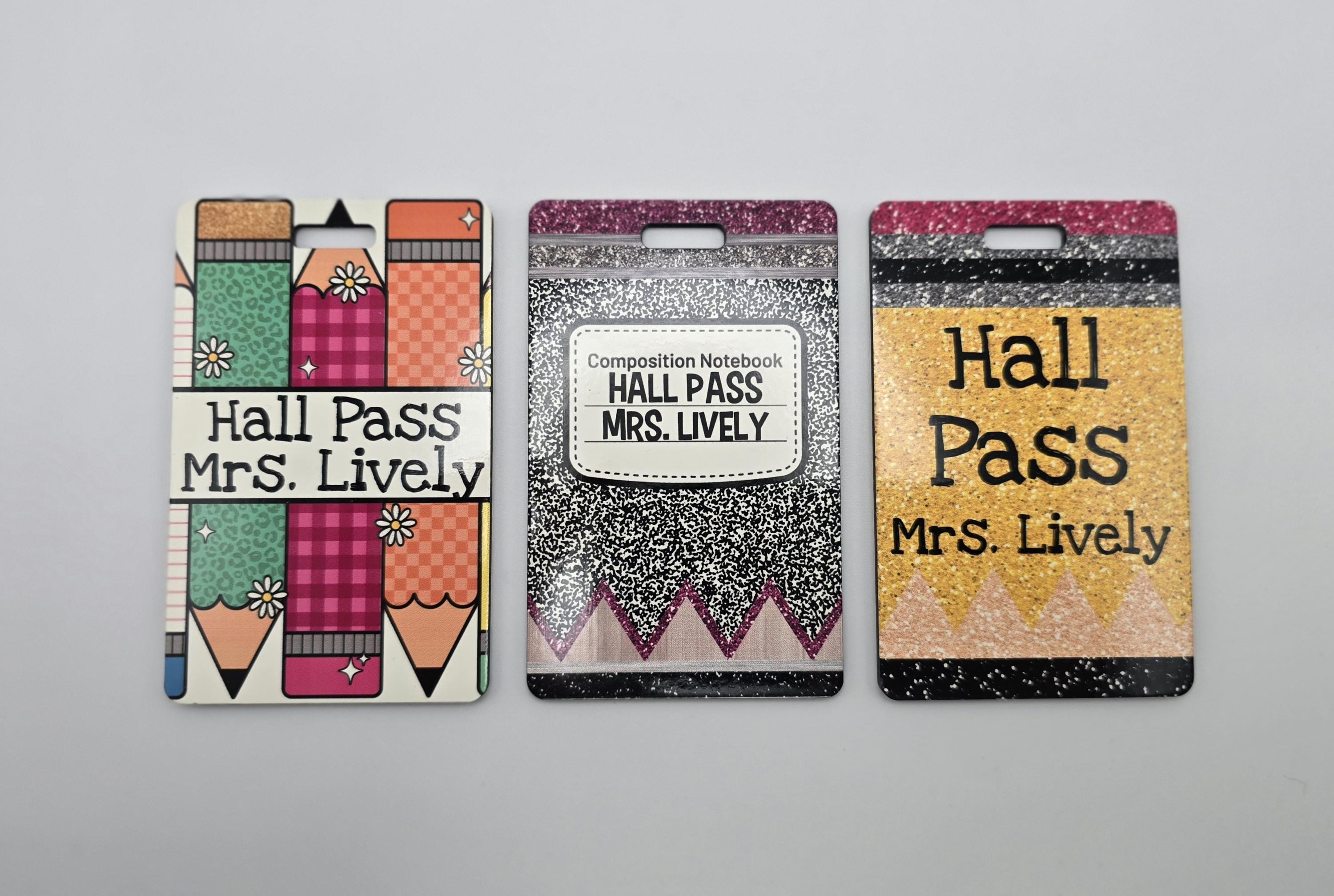 Custom Teacher Hall Pass, Hall Pass, Classroom Hall Pass, Back to ...