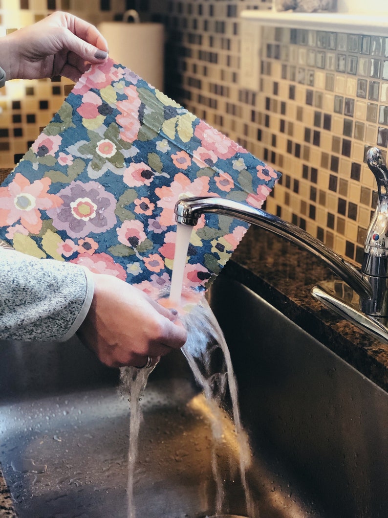 Reusable Beeswax Wraps | Alternative Plastic Wrap | Donation Made w/ Every Order image 3