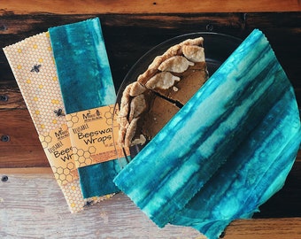 Reusable Beeswax Wraps | Alternative Plastic Wrap | Donation Made w/ Every Order