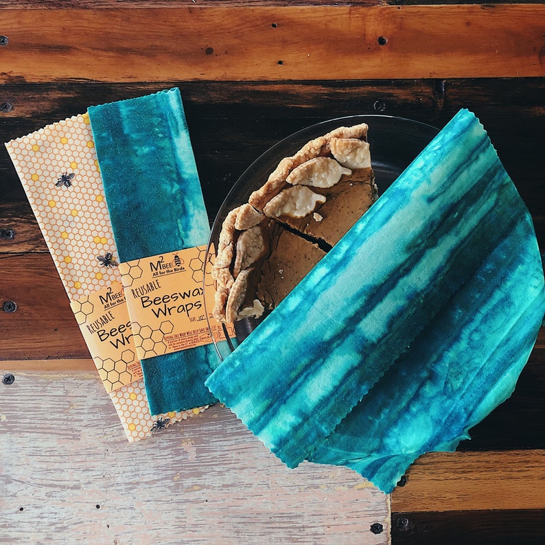 Reusable Beeswax Wraps | Alternative Plastic Wrap | Donation Made w/ Every Order image 1