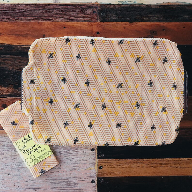 Reusable Beeswax Wraps | Alternative Plastic Wrap | Donation Made w/ Every Order image 7