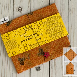 Reusable Beeswax Wraps | Alternative Plastic Wrap | Donation Made w/ Every Order image 6