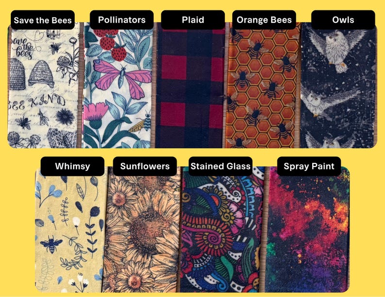 Reusable Beeswax Wraps | Alternative Plastic Wrap | Donation Made w/ Every Order image 5