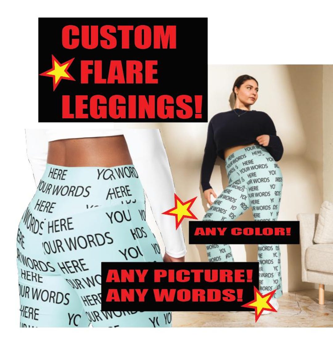 Custom Inked Wide Flare Pant - Hologram