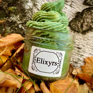 Pine wood forest- pine, cedar wood and vanilla essential oil - body butter in glass jars- organic mango and shea butter with essential oils-