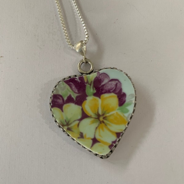 Pendant made from Vintage China