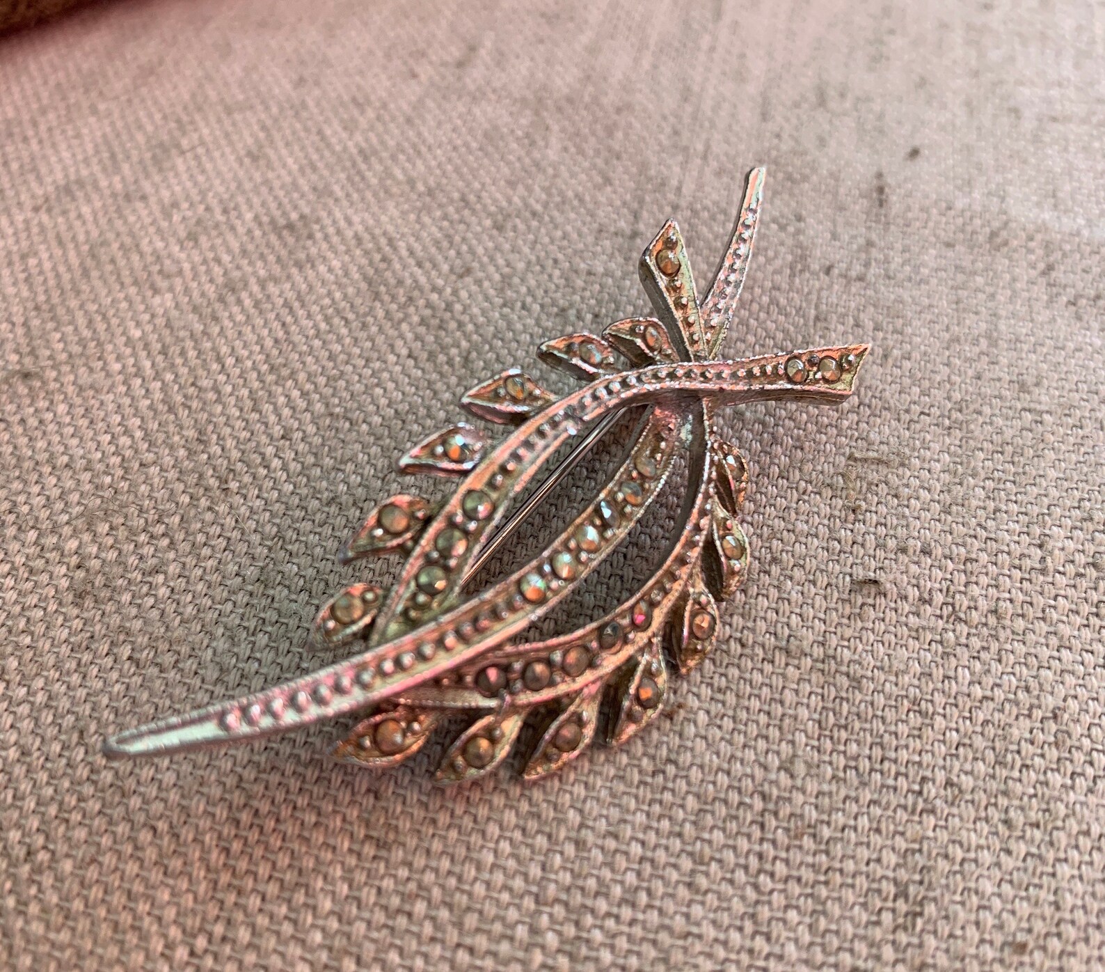 Vintage Marcasite brooch Etsy
