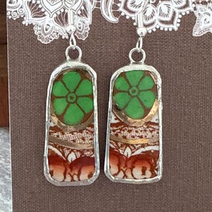 Broken China Earrings