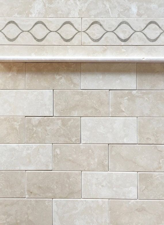 Decorative Etched Stone Borders for Kitchen Backsplash Tile Etsy