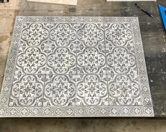Decorative stone tiles. Preconfigured mural 22”x 28”