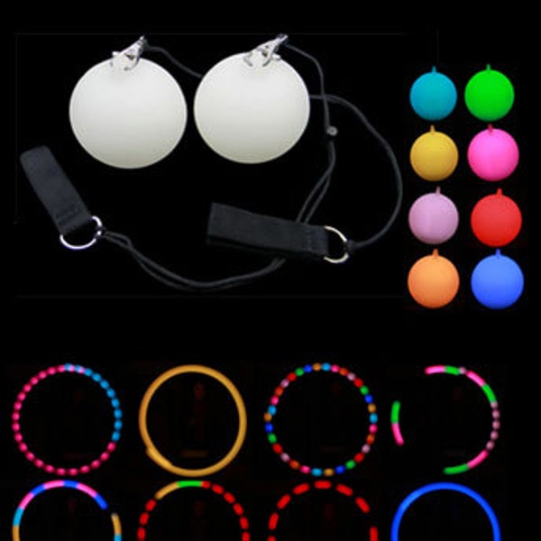 LED Poi - 9 modes LED poi is perfect for beginners and experience spinners!