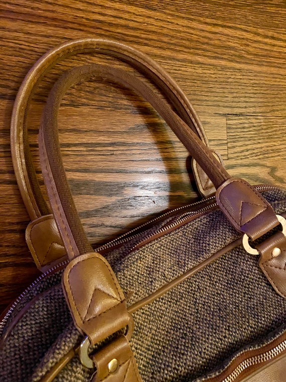 The Verdi Travel Bag Vintage Tweed Verdi International Shoulder