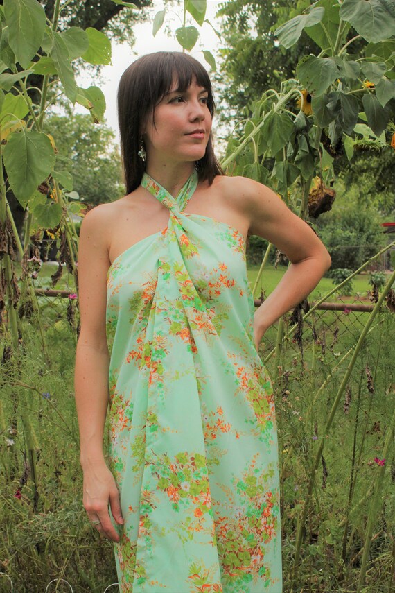 The Hanalei Bay Sarong Dress / Skirt: Rare 1970s … - image 2