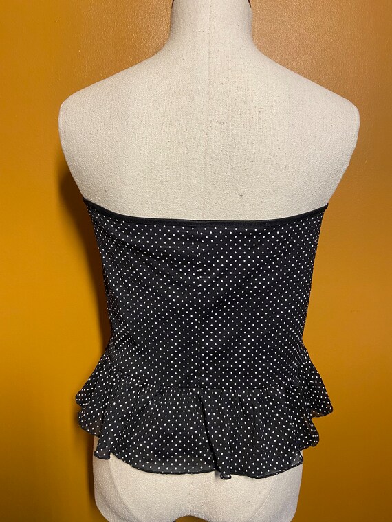 The Sweet Escape Skirt: Y2K Vintage Black Polka D… - image 4