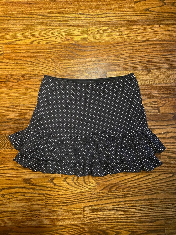 The Sweet Escape Skirt: Y2K Vintage Black Polka D… - image 7