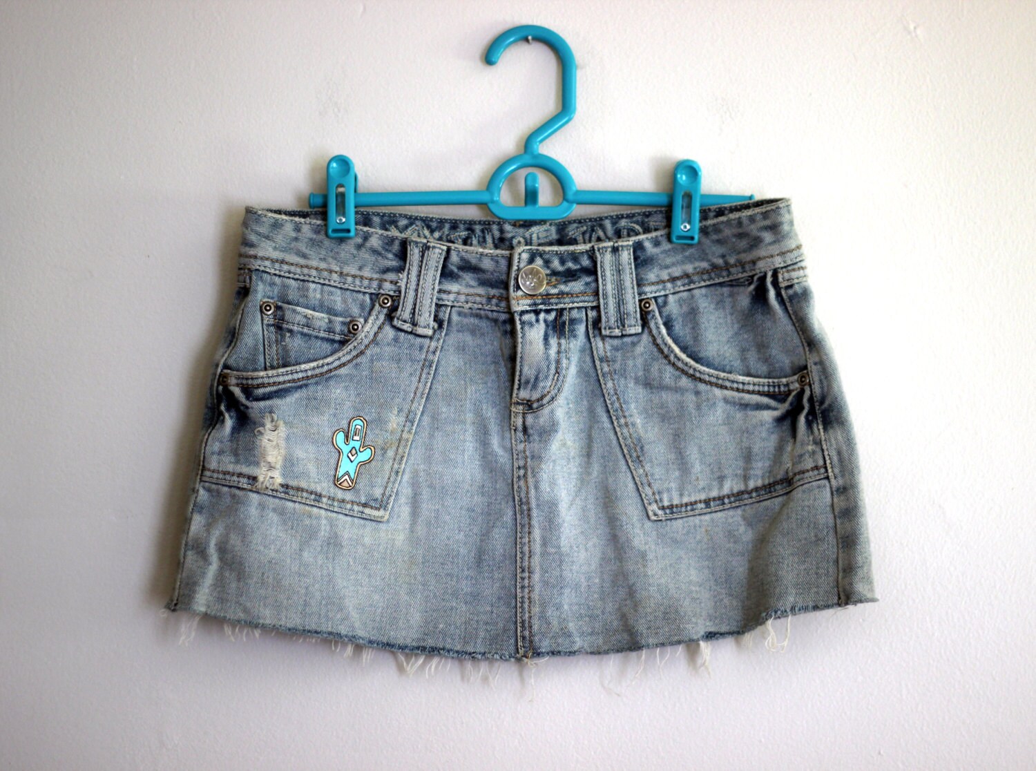 Far Out West Denim Skirt: SALE 
