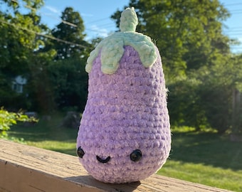 Aubergine Crochet Amigurumi Kawaii