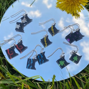 Stained Glass Warrior Cat Inspired Clan Earrings ALL CLANS
