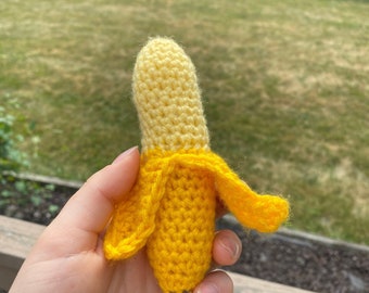 cute banana crochet amigurumi