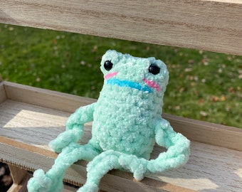 Mini Frog Plushie Crochet Amigurumi