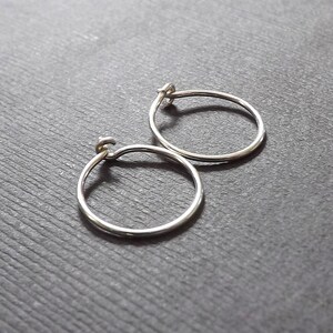 Silver Hoop Earrings Small Hoops, Tiny Silver Hoops, Huggie Hoops, Sterling Silver Hoop, Everyday Earrings, Simple Minimal Hoops