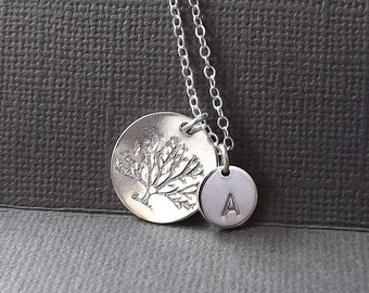 Mother gift Family Tree Necklace Silver Personalized Necklace Custom Tree Pendant Womens Jewelry gift mom gift, wife gift inspirational gift