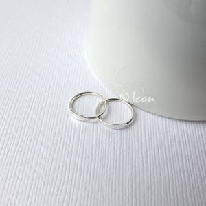 Sleeper Hoop Earrings, Open Hoop Silver Hoops, Small 10mm Simple Hoop Earring, Minimal Huggie Hoop, handmade hoop everyday earrings image 3