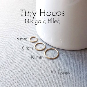 Hoop Earrings Gold Hoops, Small Gold Hoop Huggie Earrings Tiny Hoops Gold Hoop Earrings Thin Hoops Cartilage Hoop minimalist simple hoops