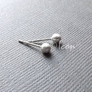 Silver Ball Earrings Dot Earring Sterling Silver Small Ball Post Earring, Tiny Bud Earring Minimalist Stud, handmade jewelry by Icon
