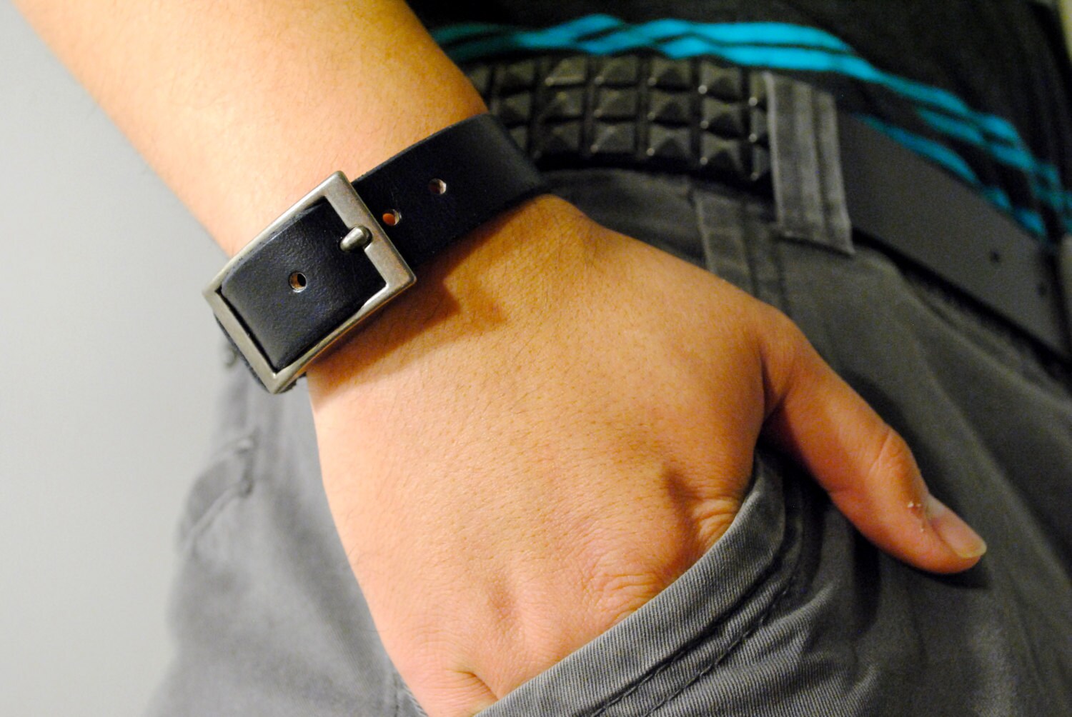 2日まで☆no.xPRY/RealLeather Buckle Bracelet 2日まで☆no.xPRY/RealLeather Buckle Bracelet