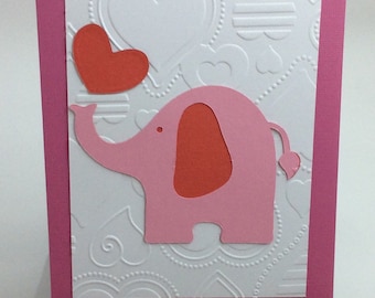 Valentines, Elephant, All-Occasion Card