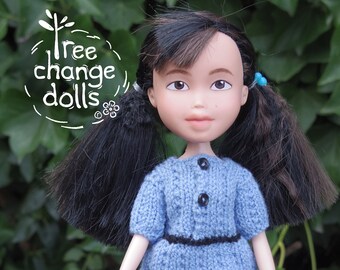 Tree Change Dolls® Doll #44-2024 OOAK, repainted, restyled, second-hand doll, by artist Sonia Singh