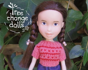 Tree Change Dolls® Doll #41-2024 OOAK, repainted, restyled, second-hand doll, by artist Sonia Singh