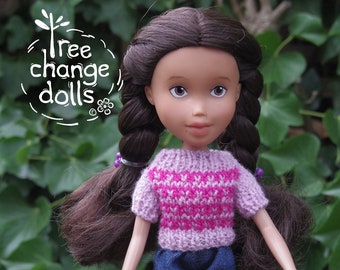 Tree Change Dolls® Doll #49-2024 OOAK, repainted, restyled, second-hand doll, by artist Sonia Singh