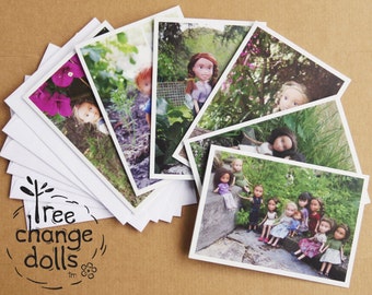 Set of 6 blank Tree Change Dolls® greeting cards, original photos by artist Sonia Singh