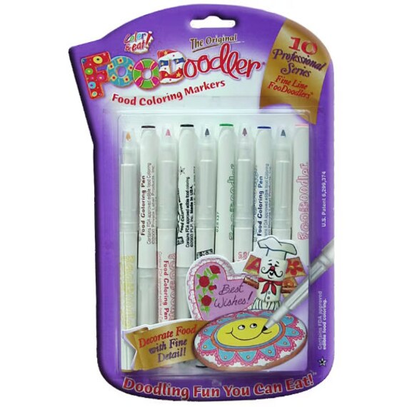 Foodoodler Edible Color Markers 10 pack