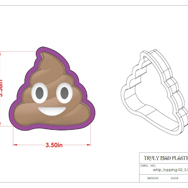 Emoji Poop Cookie Cutter