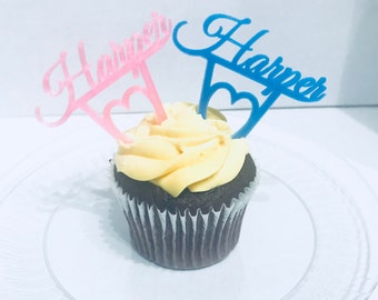 Personalized Name Cupcake Topper